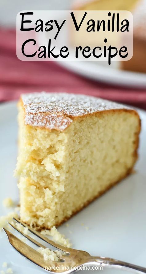 Easy Vanilla Cake Recipe From Scratch, Easy White Cake Recipe, Homemade White Cakes, Best Vanilla Cake Recipe, Easy Vanilla Cake, Easy Vanilla Cake Recipe, Cake From Scratch, Cake Recipes Easy Homemade, Chocolate Cake Recipe Easy