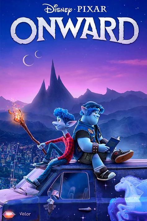 Onward (2020) Onward Movie, Disney Cartoon Movies, Animated Movie Posters, 하울의 움직이는 성, Good Animated Movies, New Disney Movies, Disney Movies To Watch, Karakter Marvel, Disney Animated Movies