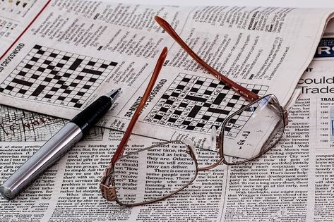 This shows a crossword puzzle Word Nerd, Crossword Puzzles, Train Your Brain, How To Get Better, Word Puzzles, Freelance Writing, News Media, Crossword Puzzle, Time Capsule