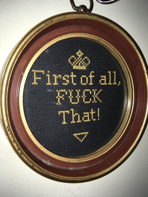 Sarcastic Needlepoint, Profanity Art, Stitch Funny, Snitches Get Stitches, Subversive Cross Stitch, Beaded Cross Stitch, Diy Cross Stitch, Needlepoint Pillows, Cross Stitch Rose