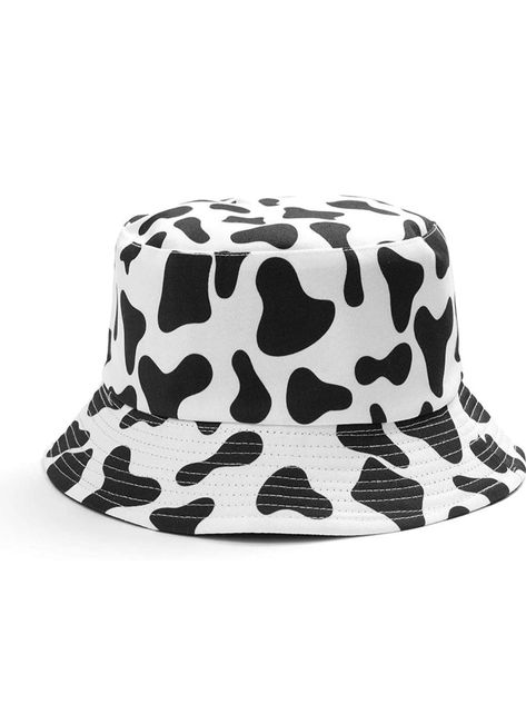 Bucket hat, accessories, trendy hats, trendy bucket hat Cow Print Bucket Hat, Travel Sun Hat, Bucket Hat Outfit, Bad Dresses, Bucket Hat White, Bucket Hat Women, Travel Hat, Hip Hop Cap, Black Cow