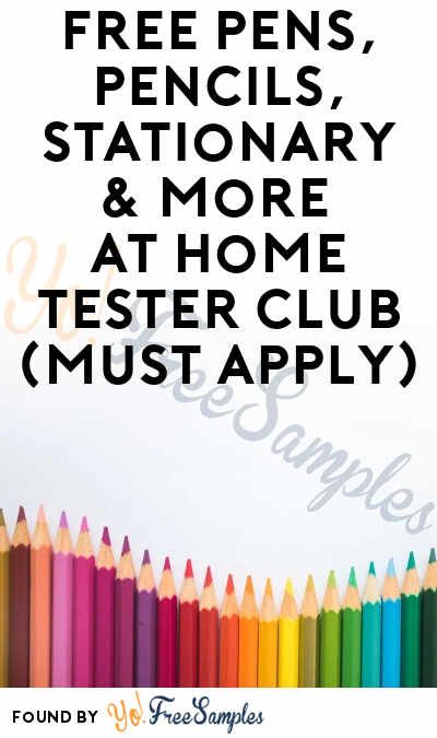 FREE Pens, Pencils, Stationary & More At Home Tester Club (Must Apply) - Yo! Free Samples https://yofreesamples.com/samples-without-surveys/free-pens-pencils-stationary-more-at-home-tester-club-must-apply/ Free Clothes Online, Freebies On Your Birthday, Free Craft Supplies, Free Money Now, Free Samples Without Surveys, Free Product Testing, Free Sample Boxes, Cricut Heat Transfer Vinyl, Free Business Resources