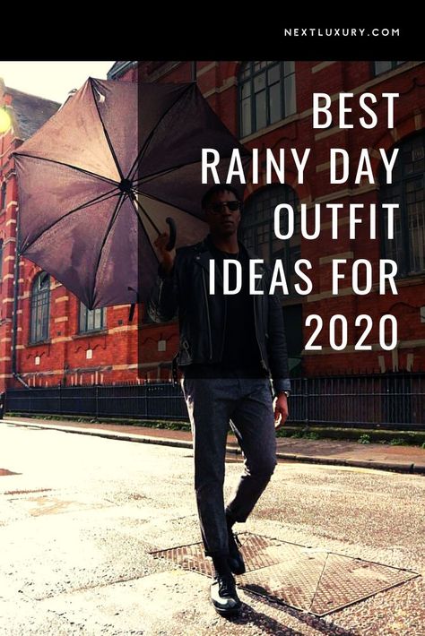 When summer hits, you’re probably looking up all kinds of outfit ideas for festivals, and warm, summer days. You’re imagining pulling out that cute summer dress from the back of your closet, throwing on white sneakers, and creating a super cute look with your favorite bikini on the beach. #mensfashion Men Rainy Day Outfit, Men’s Rainy Day Outfits, Rain Outfit Men, Mens Rainy Day Outfit, Summer Rain Outfit, Rainy Summer Outfit, Rainy Day Outfit Men, Office Outfit Men, Outfit For Rainy Day