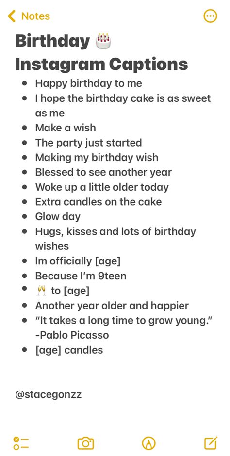 Birthday Instagram captions Birthday Captions For Myself, Instagram Captions Happy, Short Instagram Quotes, One Word Instagram Captions, Short Instagram Captions, Witty Instagram Captions, Clever Captions For Instagram, Instagram Captions For Selfies, Clever Captions