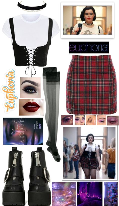 Euphoria- Kat outfit ideas | Euphoria Kat Inspired Outfits, Cat From Euphoria Outfits, Euphoria Outfits Kat Inspired, Euphoria Outfit Inspo Party, Kat Inspired Outfits Euphoria, Kat Outfits Euphoria, Kat From Euphoria Outfits, Euphoria Theme Outfits, Euphoria Kat Outfits