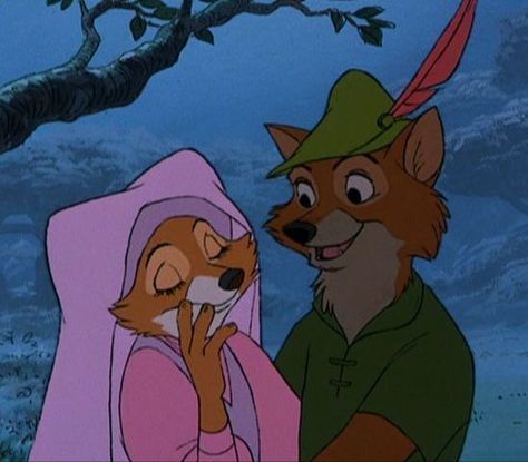 Robin Hood Robin Hood Cartoon, Robin Hood And Maid Marian, Robin Hood 1973, Robin Hoods, Fox And The Hound, Robin Hood Disney, Foto Disney, Maid Marian, Photo Tag