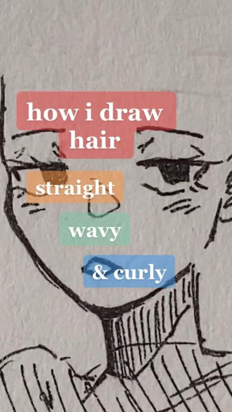 Drawing tutorial in 2022 | Art tutorials drawing, How to draw hair, Character drawing Hair Drawing Tutorial, Draw Hair, Drawing Video, 2022 Art, Hair Drawing, Tutorials Drawing, Sketches Tutorial, Easy Doodle Art, Art Drawings Sketches Creative