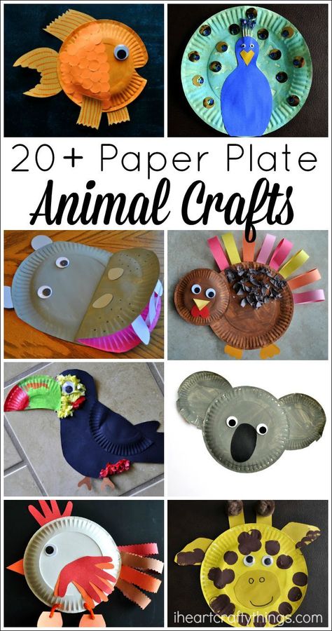 If there’s one kind of craft we love more than any other at our house it’s paper plate crafts! The sturdiness of a plate plate combined with it’s round shape give it endless possibilities for crafting, not to mention how affordable the plates are to purchase. We have made quite the variety of paper plate … Paper Plate Crafts, Low Mess Art Projects, Plate Animal Crafts, Påskeaktiviteter For Barn, Paper Plate Art, Paper Plate Animals, Animal Crafts For Kids, Daycare Crafts, Plate Crafts