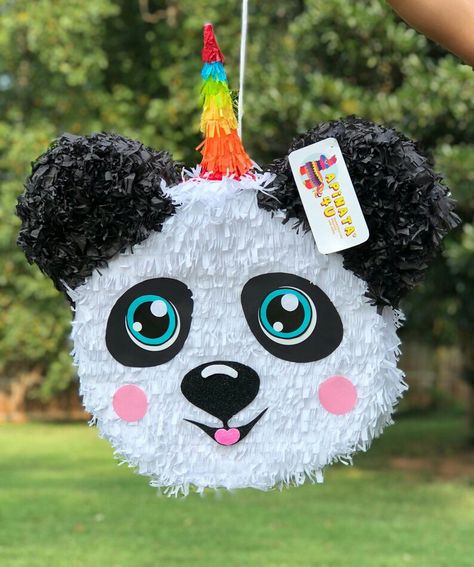 piñata Animal Pinata, Gender Reveal Pinata, Pinata Stick, Bear Party, Butterfly Theme, A Stick, Gender Reveal Party, Panda Bear, Party Games