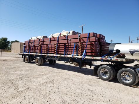 Steel building structures.  Flatbed load of steel delivers in Artesia, NM #truckdrivers #flatbed #trucking Trucks, Flatbed Trailer, Steel Building, Semi Trailer, Steel Buildings, Truck Driver, Vehicles, Building, Quick Saves