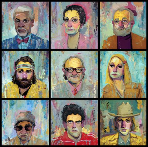 Cool Tenembaums art Wes Anderson, Royal Tenenbaums, Wes Anderson Films, Spoke Art, The Royal Tenenbaums, Pop Culture Art, Film Art, Art Show, Pop Culture