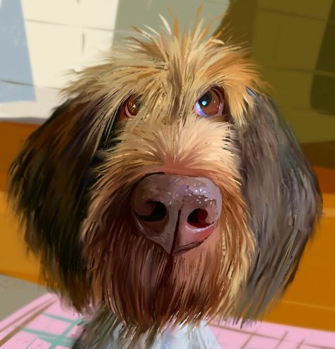 Artist Makes Caricatures That Capture Dogs’ Most Prominent Features (63 Pics) Funny Dog Painting, Colorful Dog Paintings, Cat And Dog Tattoo, Dog Caricature, Dog Cartoons, Dog Portraits Painting, Animal Caricature, Whimsical Art Paintings, Watercolor Paintings Of Animals