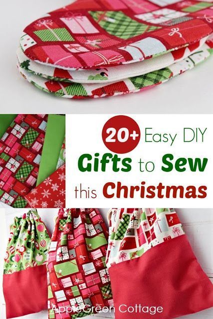 Diy Christmas Gifts Sewing, Gifts To Sew, Christmas Sewing Patterns, Sewing Christmas Gifts, Diy Christmas Presents, Diy Christmas Gifts For Family, Diy Sewing Gifts, Easy Diy Christmas Gifts, Christmas Sewing Projects