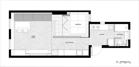 Valencia, Small Flats, Bedroom Space, Interior Design Architecture, Tiny Apartment, Partition Wall, Shanghai China, Folding Doors, Architecture Interior