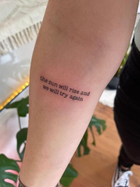 Tattoos About Insecure, Tattoo For Recovery, Quote Tattoos Aesthetic, Tattoos With Deep Meaning Quotes, Perserverence Tatoos, Tattoos For Loneliness, Perservere Tattoos, Qoute Tattoo Designs, Self Improvement Tattoos