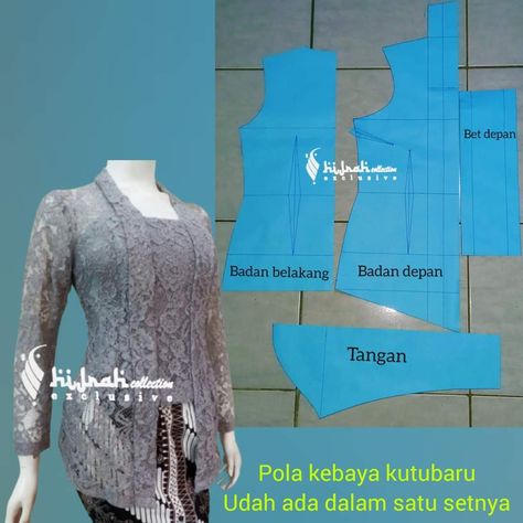 Couture, Pola Kebaya Kutubaru, Industrial Bathroom Decor, Model Kebaya Modern, 2023 Bathroom, Kebaya Modern Dress, Projek Menjahit, Bathroom Tile Ideas, Model Kebaya