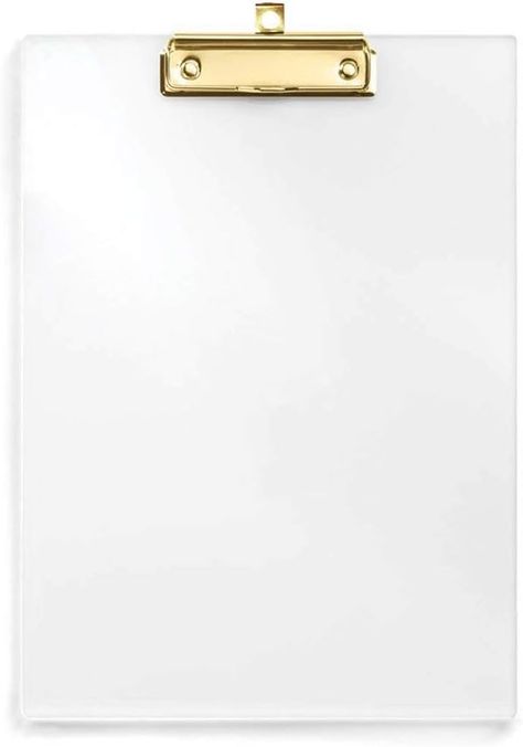Amazon.com : UNIQOOO Thick Clear Acrylic Clipboard with Shiny Gold Finish Clip, Perfect for Modern Arts Lover, Fashion and Style Expert, Calligrapher, Office, Seminars, Workshops, Home School, Classroom and Event : Office Products Home School Classroom, Acrylic Clipboard, Lover Fashion, Coloring Supplies, Beautiful Stationery, Acrylic Board, Stationary Set, Crafty Moms, Craft Lovers