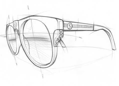 Notes from the Atelier Structural Drawing, Sunglasses Design Sketch, How To Draw Glasses, Glasses Sketch, Basic Sketching, Glasses Design, Eye Sketch, Object Drawing, Industrial Design Sketch