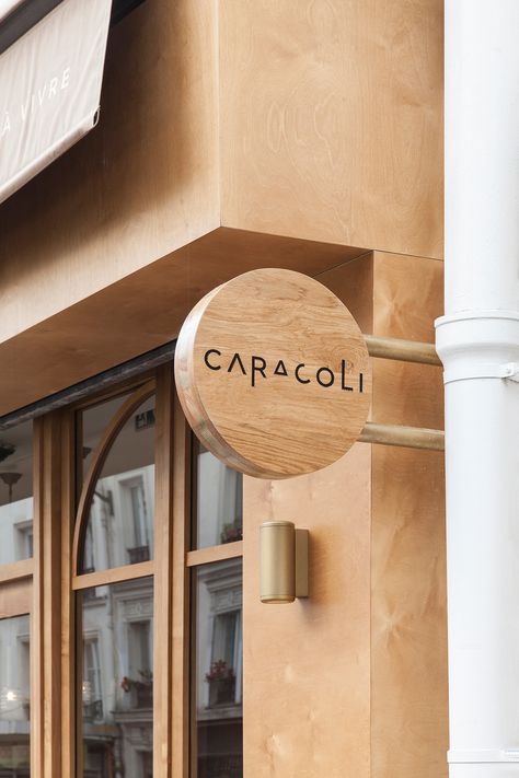 FOOD / Caracoli on Behance Coffee Shop Concept, Concrete Effect Paint, Shop Signage, Paris Architecture, Cafe Shop Design, Archi Design, Coffee Shops Interior, Coffee Shop Decor, 카페 인테리어 디자인