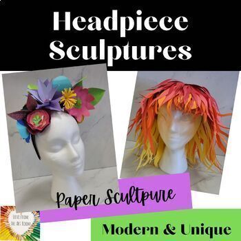 If you are looking for tons of buy in with your art students, this sculpture project is it! Teach your students how to work with paper as a sculpture material. This headpiece project is perfect for thing for this generation because it ultimately offers them really cool photos when they are done. Once you introduce the project, they will be hooked!This lesson is loaded with tons of examples from around the world. It explores how headpieces have been used in the past along with how modern artists 3d Art Projects For High Schoolers, 6 Grade Art Projects, 3d Art Projects For Elementary Students, Jr High Art Projects, High School Sculpture Projects, Afterschool Crafts, Amazing Art Projects, Paper Headpiece, Collaborative Art Projects For Kids