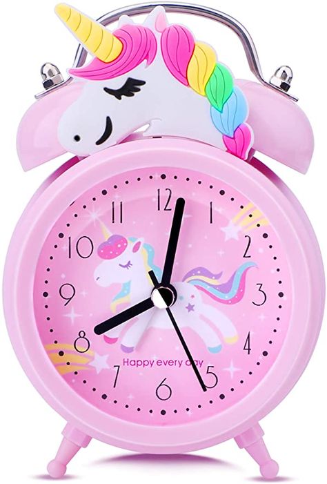 Unicorn Clock, Unicorn Birthday Decorations, Cute Bedroom, Unicorn Room Decor, Kids Alarm Clock, Unicorn Room, Unicorn Bedroom, Clock For Kids, Unicorn Decorations