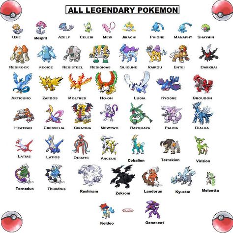 All Legendary Pokemon by Kizako on DeviantArt Upcycling, Legendary And Mythical Pokemon, All Pokemon Names, All Pokemon Characters, Unova Region, Pokemon Chart, All Legendary Pokemon, Kanto Region, Kartu Pokemon