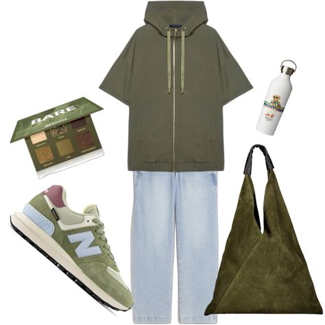 Ombretto con glitter vegan Mesauda Milano, Felpa con cappuccio verde oliva collo con cappuccio a maniche corte con zip in viscosa Fiorella Rubino, Jeans boyfriend grigio chiaro cropped in denim Bonprix, Sneakers effetto scamosciato New Balance, Borsa a spalla verde oliva effetto scamosciato in pelle Doppelganger Glitter, New Balance, Jeans Boyfriend, Sneakers