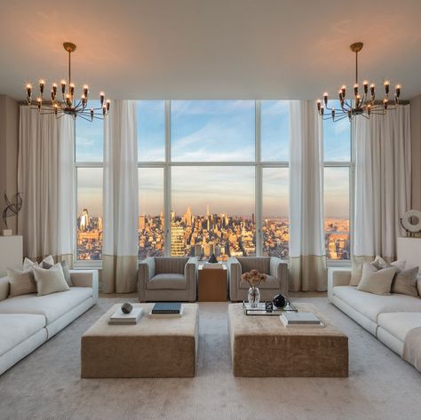 From Sting's apartment to the private residences at the Four Seasons New York Downtown, here's a look inside some of New York's most exclusive living spaces. Man Home Decor, Nyc Dream, Apartment Cozy, New York Penthouse, Real Estat, Home Mortgage, New York Apartment, Dream Apartment, Nyc Apartment