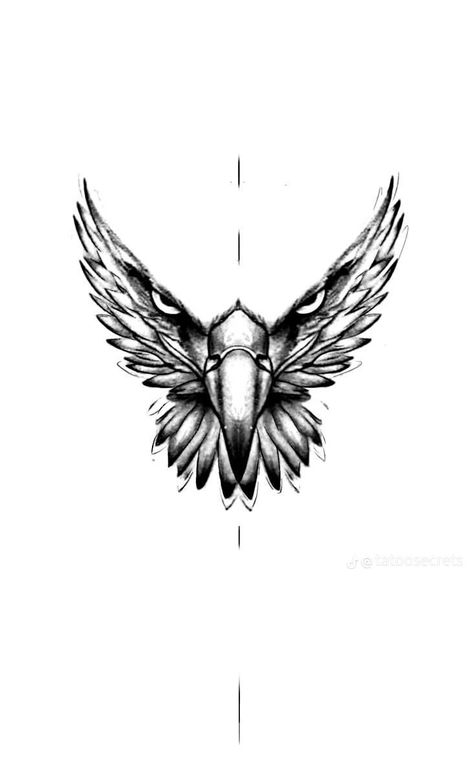 Eagle Neck Tattoo, Eagle Shoulder Tattoo, Hals Tattoo Mann, Tato Maori, Small Eagle Tattoo, Tato Suku, Small Chest Tattoos, Band Tattoo Designs, Egypt Tattoo