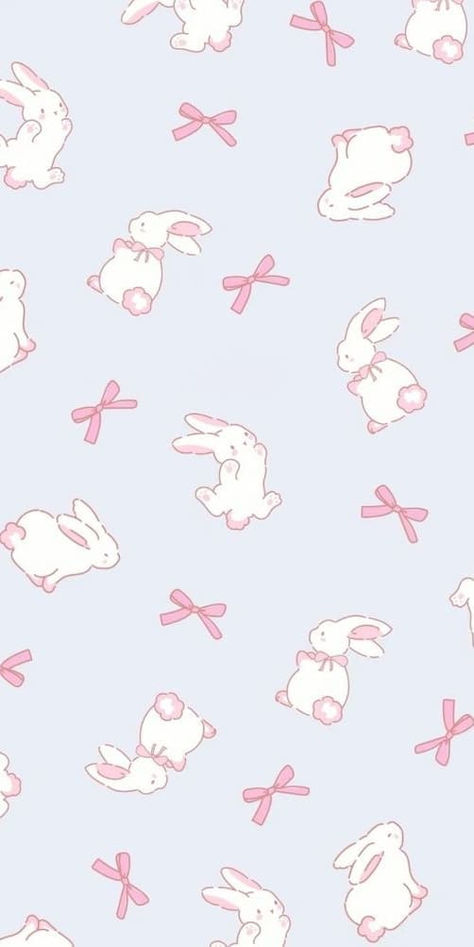 cute Easter wallpaper: bunnies and ribbons Cute Easter Wallpaper, Spring Magic, Produk Apple, Cocoppa Wallpaper, Easter Wallpaper, Aesthetic Wallpaper Iphone, Bunny Wallpaper, Soft Wallpaper, Iphone Wallpaper Themes