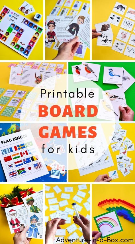 Printable board games for kids make learning a fun and engaging experience. Print and have a family board game night right away! Printable Board Games For Kids, Family Board Game Night, Board Games For Family, Around The World Games, Top Board Games, Best Family Board Games, Ladders Game, Charades Game, Family Board Game