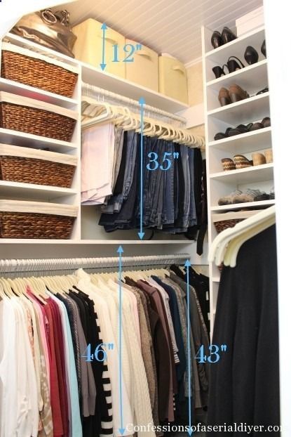 Small Master Closet, Wardrobes Bedroom, Master Closet Design, Closet Redo, Organizar Closet, Master Closet Organization, Closet Small Bedroom, Closet Planning, Closet Design Layout