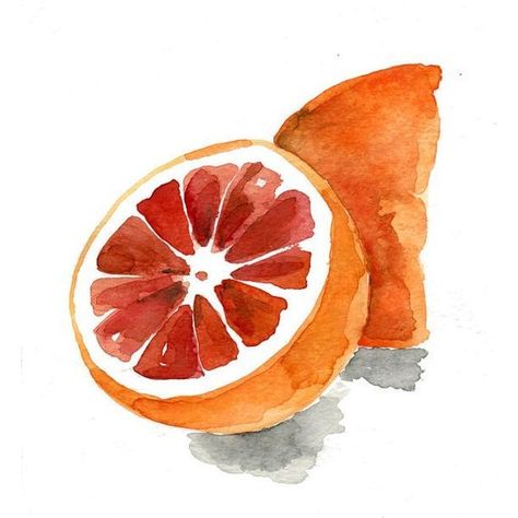 Blood orange no.2 ,art print, watercolor painting, orange, tangerine,... ❤ liked on Polyvore featuring home, home decor, wall art, orange wall art, water color painting, orange home accessories, orange home decor and watercolor wall art Fruits Art, Painting Orange, Art Minimaliste, Orange Watercolor, Fruit Wall Art, Orange Painting, Orange Wall Art, Painting Kitchen, Watercolor Fruit
