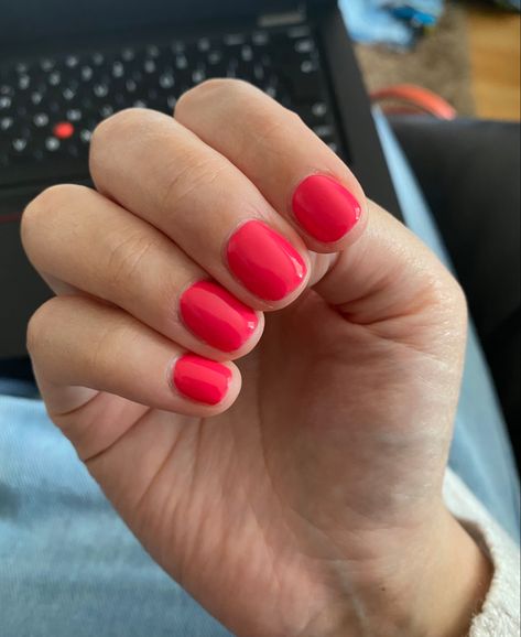 End Of Summer Nails 2023, Dnd Flamingo Pink, Bright Summer Nails Solid Color, Summer Nails 2023 Color Trends Short, Popular Nail Colors 2023 Summer, Summer Nails 2023 Gel Short, 2023 Summer Nail Colors, Summer Pedicure Colors 2023, Dnd Gel Nails