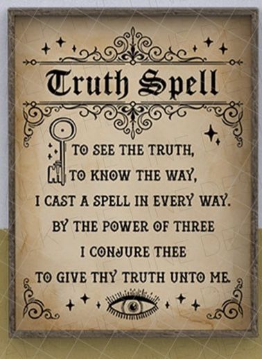 Short Spells Witchcraft, Simple Magic Spells, Positive Witchy Quotes, Spell For Truth, Easy Spells For Beginner Witches Protection, Easy Witchcraft Spells, Simple Witch Spells, Witch Craft Spells For Beginners, Easy Witch Spells For Beginners