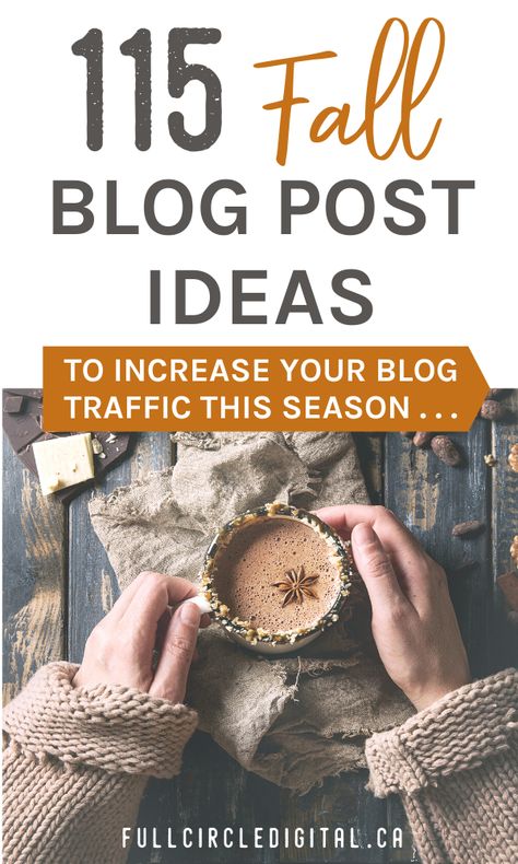 Looking for some blog post ideas to fill your content calendar? Writing seasonal content is a great way to increase blog traffic, so here are 115 inspirational fall (autumn) blog post ideas you can start writing about now! Perfect for different blog niches - lifestyle bloggers, money bloggers, food bloggers, travel bloggers, mom bloggers, fashion and beauty bloggers and more! #bloggingtips #blogcontentideas #blogcontent #contentmarketing October Blog Post Ideas, Blogtober Ideas, Food Content Ideas, Fall Blog Post Ideas, Blog Aesthetic, Bachelorette Cake, Pinterest Tutorials, Blog Post Topics, Blog Post Ideas