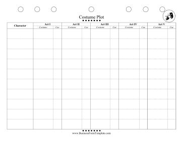 Costume Changes Track costumes and costume changes across a five-act play with this theater costume plot. Theatre Storage, Costume Organization, Theater Pics, Sheet Costume, Theatre Tips, Costume Storage, Theater Sets, Stage Management, Teaching Theatre