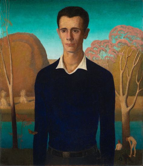 Grant Wood at the Whitney Both Thrills and Disappoints - The New York Times Grant Wood Paintings, Wood Paintings, Artist Grants, Grant Wood, Painted Faces, American Gothic, Whitney Museum, A4 Poster, Art Institute Of Chicago