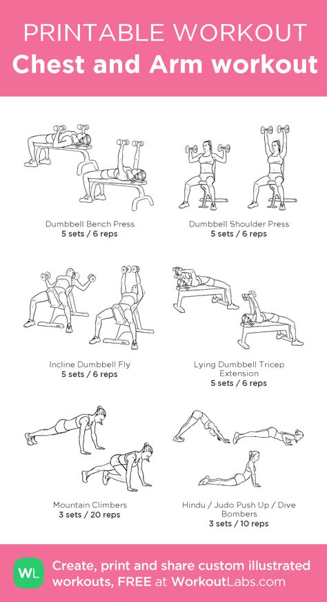 Chest and Arm workout: my custom printable workout by @WorkoutLabs #workoutlabs #customworkout Chest Workouts, Chest And Arm Workout, Best Workout Machine, Workout Labs, Printable Workout, Muscle Abdominal, Golf Exercises, Printable Workouts, Gym Routine