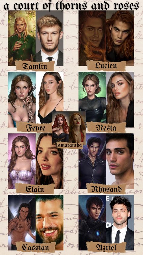 Acotar Series Characters, A Court Of Thorns And Roses Fan Cast, Acotar Solstice Fanart, Tamlin Fan Cast, Chapter 48 Acomaf Fanart, A Court If Thorns And Roses, Ryshand And Feyre Fanart, Crave Book Series Fanart, Acotar Characters Realistic