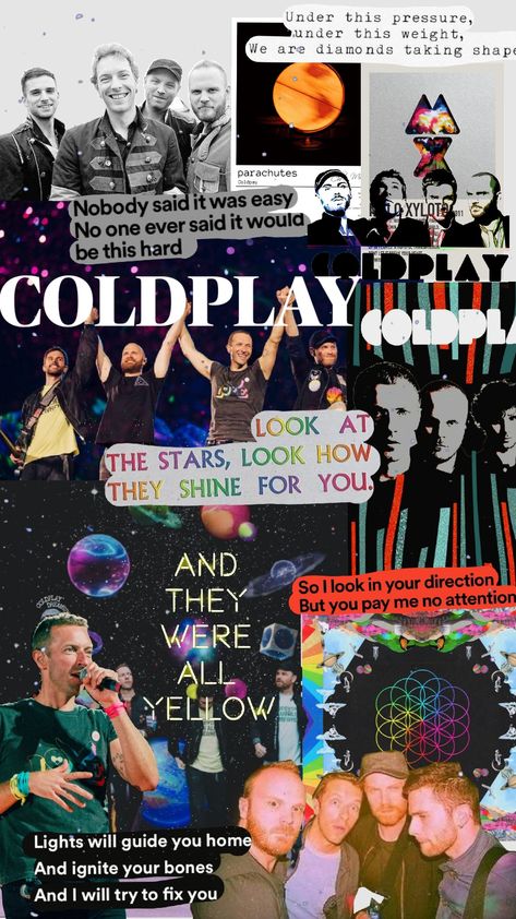 #coldplay #music Song Lyrics, Coldplay, Wallpapers, Coldplay Music, Cold Play, Cool Bands, Your Aesthetic, Connect With People, Creative Energy