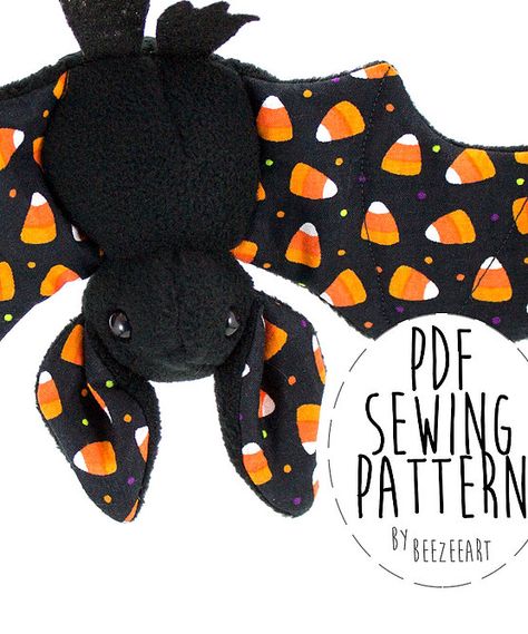 Tela, Amigurumi Patterns, Bat Sewing Pattern, Bat Sewing, Stuffed Bat, Bats Halloween, Toy Sewing, Bat Pattern, Monkey Stuffed Animal