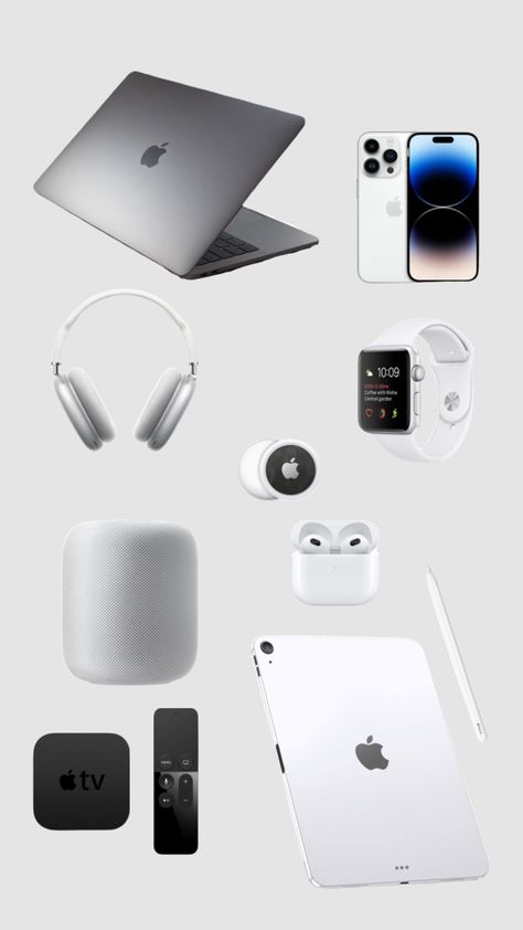 Best Apple Products, Newest Apple Products, Apple Assesories Products, Apple Products Vision Board, Apple Brand Aesthetic, Samsung Ecosystem Aesthetic, Electronic Wishlist, Apple Devices Aesthetic, Apple Ecosystem Aesthetic