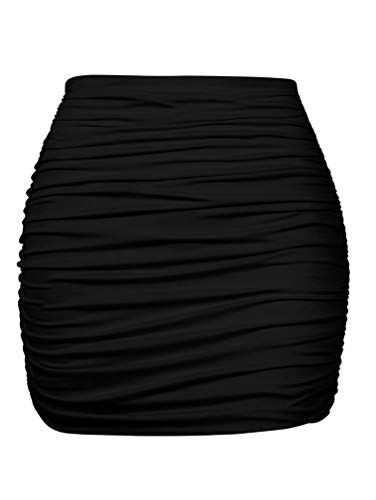 Mini Skirts With Tights, Mini Skirts Fashion, Club Skirt, Club Skirts, Cocktail Lounge, Colorful Crop Tops, Wrap Around Skirt, Ruched Skirt, Black Mini Skirt