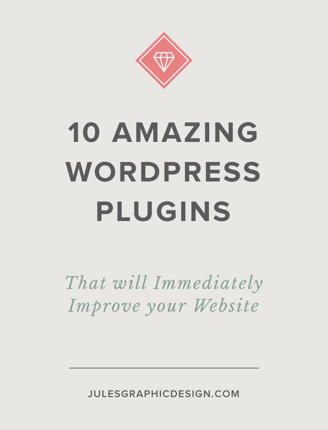 10 Amazing Wordpress Plugins to Immediately Improve Your Website - Jules Design : Jules Design Wordpress Plugins Ecommerce, Best Wordpress Plugins, Wordpress Tutorial, Wordpress Website Template, Blog Layout Design, Wordpress For Beginners, Increase Speed, Word Press, Learn Wordpress