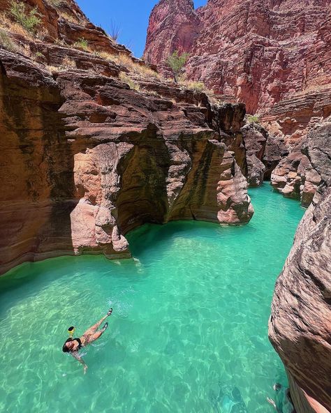 Bucket List Travel, Havasu Creek Arizona, Sedona Arizona Travel, Lake Havasu Arizona, Arizona Lakes, Arizona Aesthetic, Arizona Adventure, Arizona Vacation, Havasu Falls