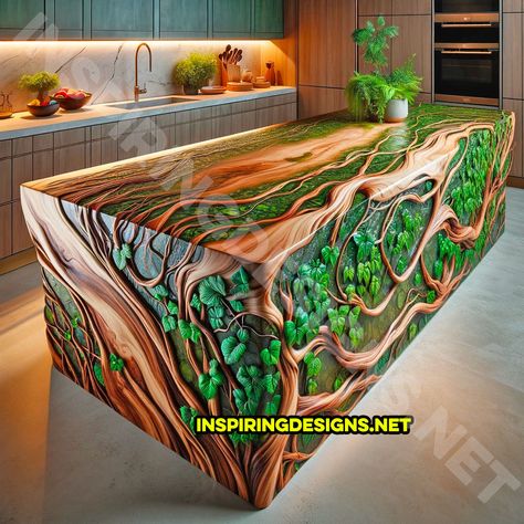 Woodcraft Ideas, Round Gazebo, Epoxy Kitchen, Wood Resin Table, Epoxy Wood Table, Fantasy Furniture, Wood And Epoxy, Unique Furniture Design, Wood Table Design