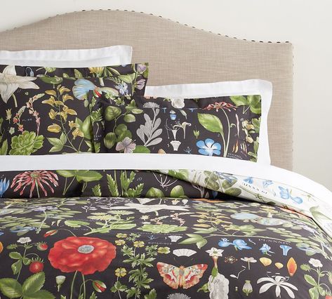 Poppy Organic Percale Patterned Duvet Cover & Sham