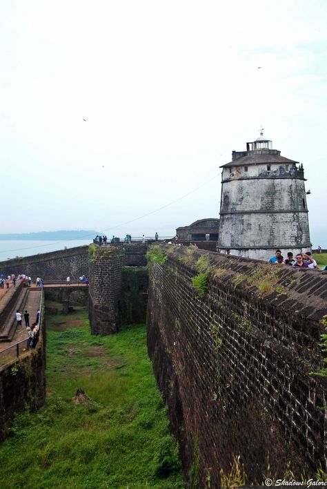 Aguada Fort, #Goa Nature, Fort Aguada Goa, Chapora Fort Goa, Chapora Fort Goa Photography, Aguada Fort Goa, Goa Snaps, Indian Fort, Goa Travel, Beach Instagram Pictures