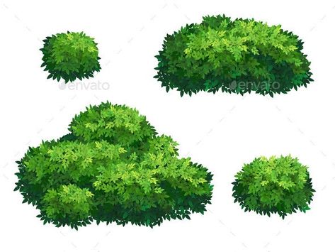 Green Bushes and Tree Crown #AD #Bushes, #ad, #Green, #Crown, #Tree Bush Drawing, Tree Crown, Green Bushes, Crown Vector, Green Crown, Crown Drawing, Green Fence, Tree Study, Anime Love Story